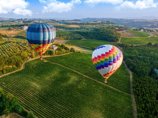giro in mongolfiera nel chianti da bargino 62640