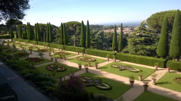 castel gandolfo lazio private luxury tour papal gardens topiary cypress trees
